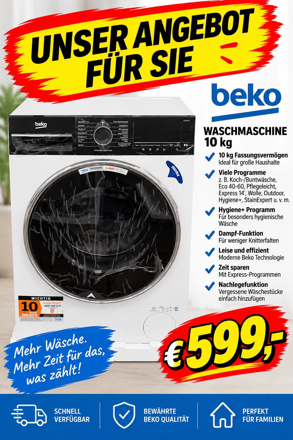 Beko-Waschmaschine-10kg-599EUR