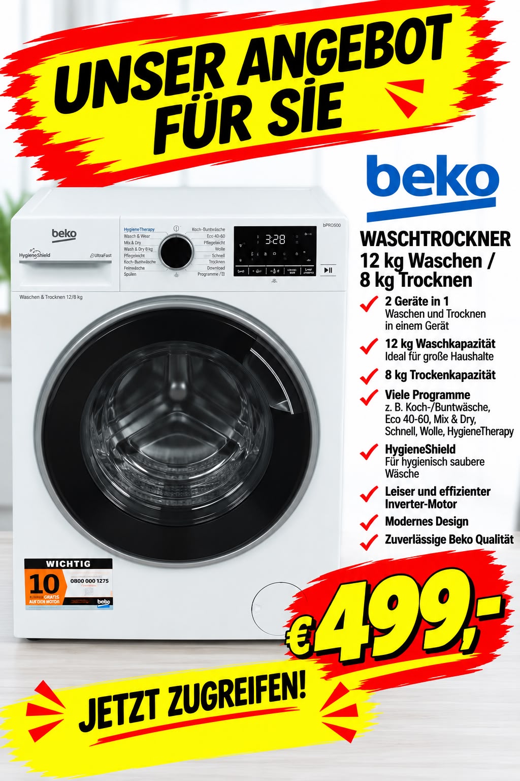 Beko-Waschtrockner-12kg-Waschen-8kg-Trocknen-499EUR