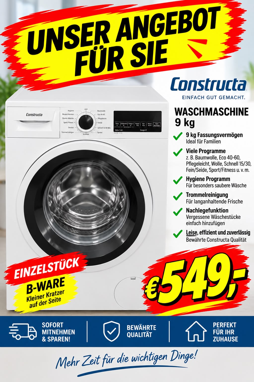 Constructa-Waschmaschine-9kg-B-Ware-549EUR