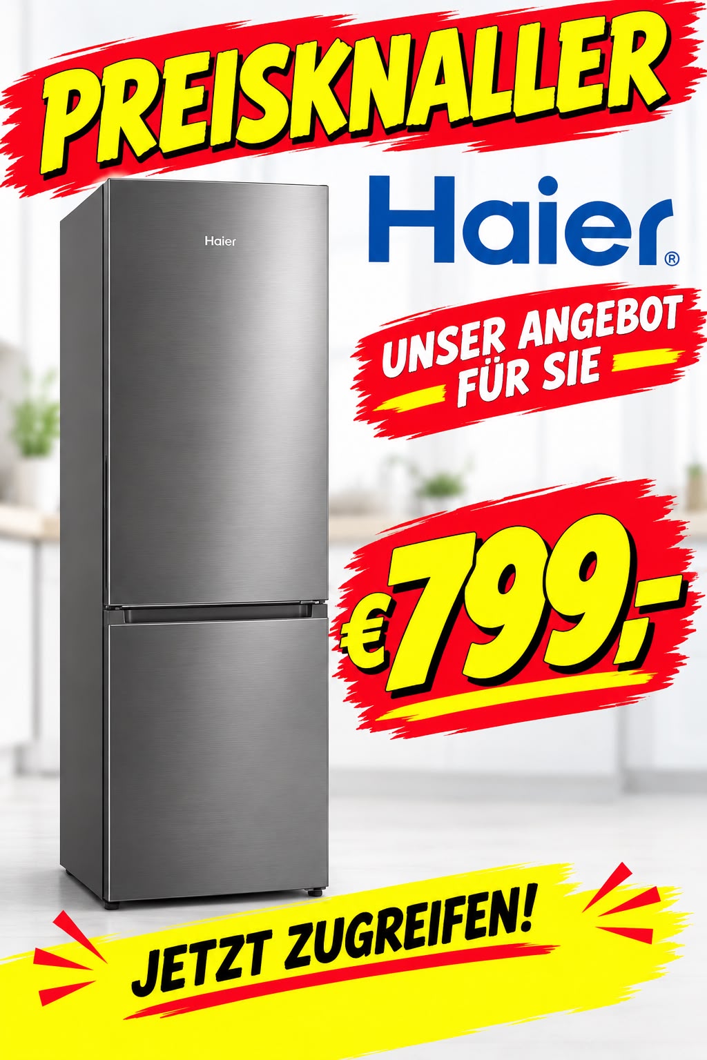 Haier-Kuehl-Gefrierkombination-799EUR